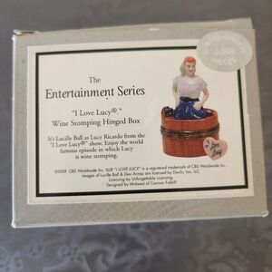 I Love Lucy Grape Stomping Hinged Box
